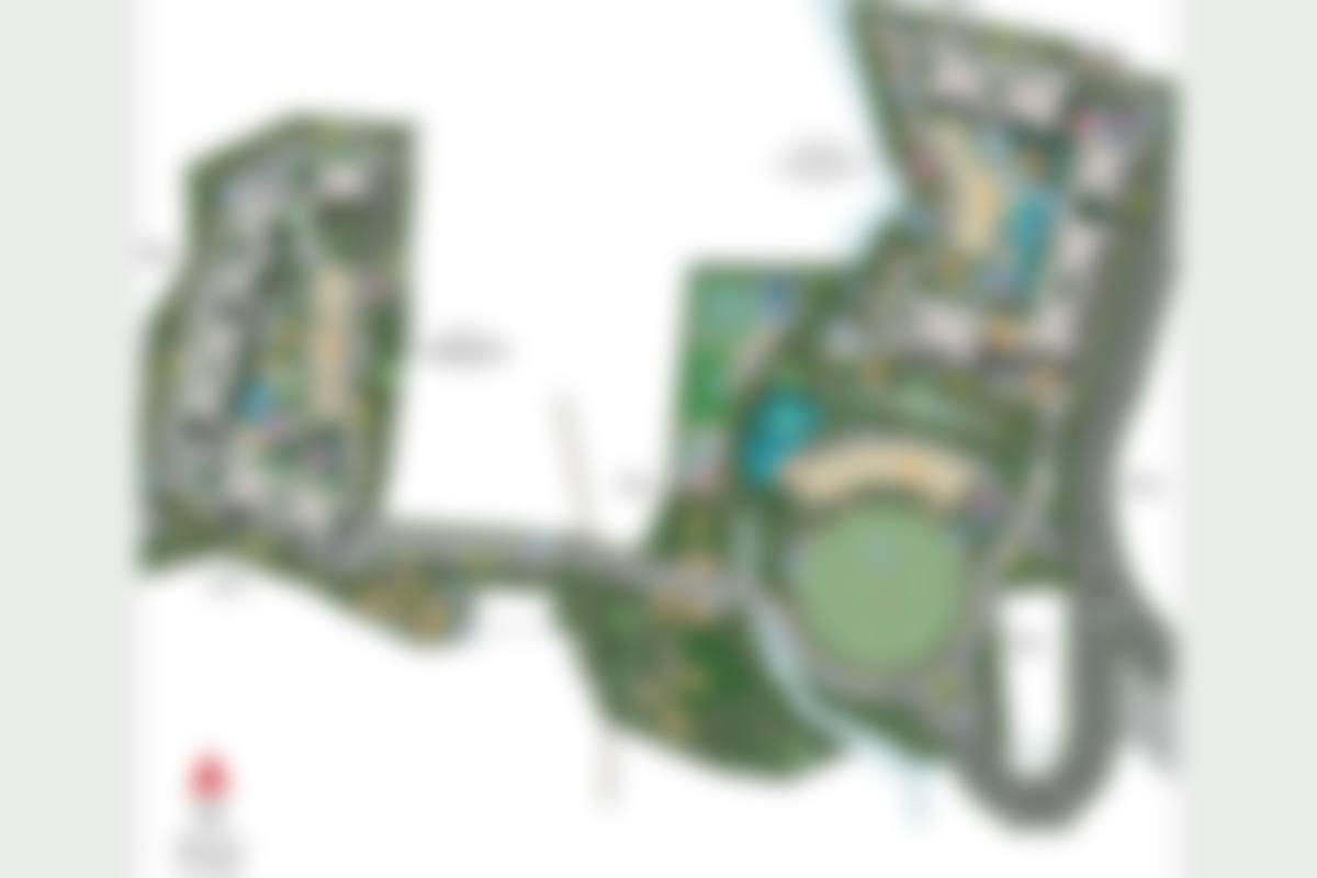 Blurred floor plan, Sobha Townpark 2 BHK